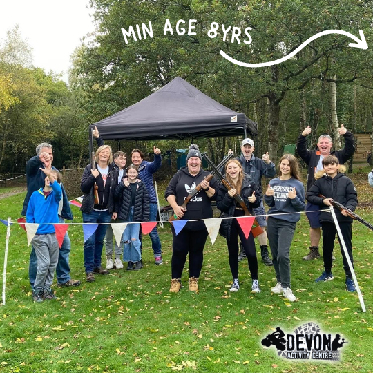 laser clay shooting devon