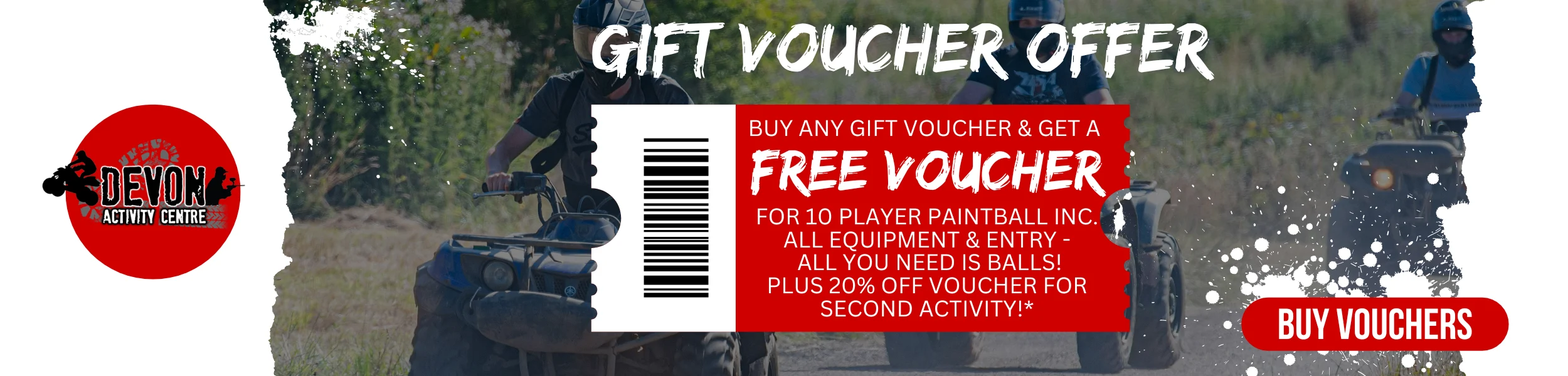 quad biking Voucher Exeter Devon