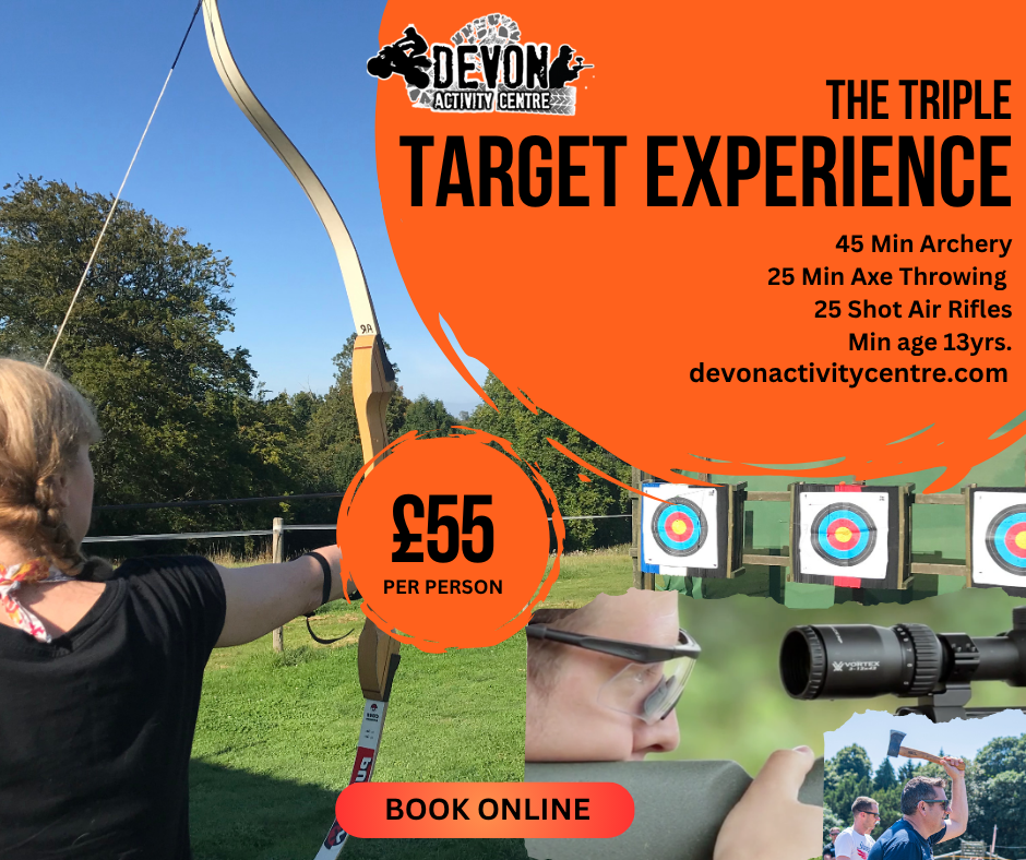 air rifles axe throwing archery offer devon exeter