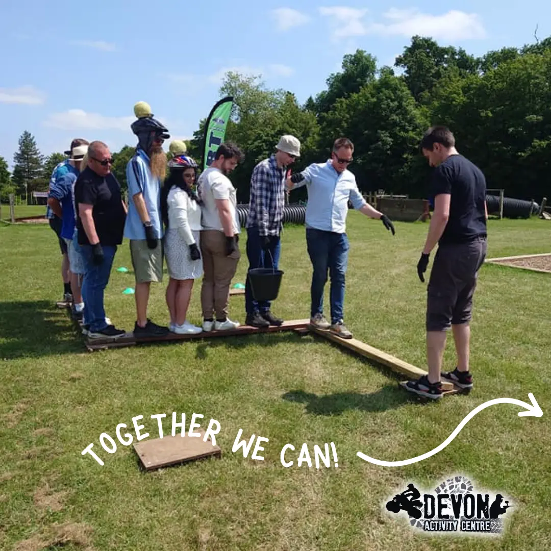 minefield team building devon